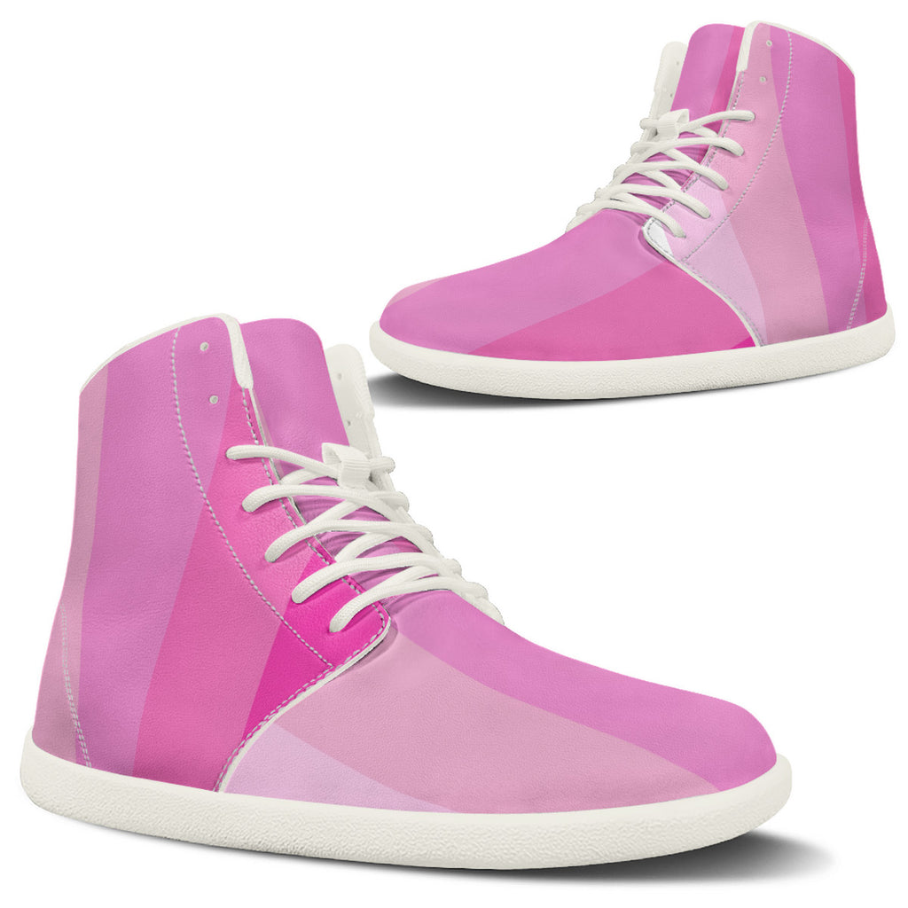 N2pink shades Unisex Barefoot High-Top Sneakers