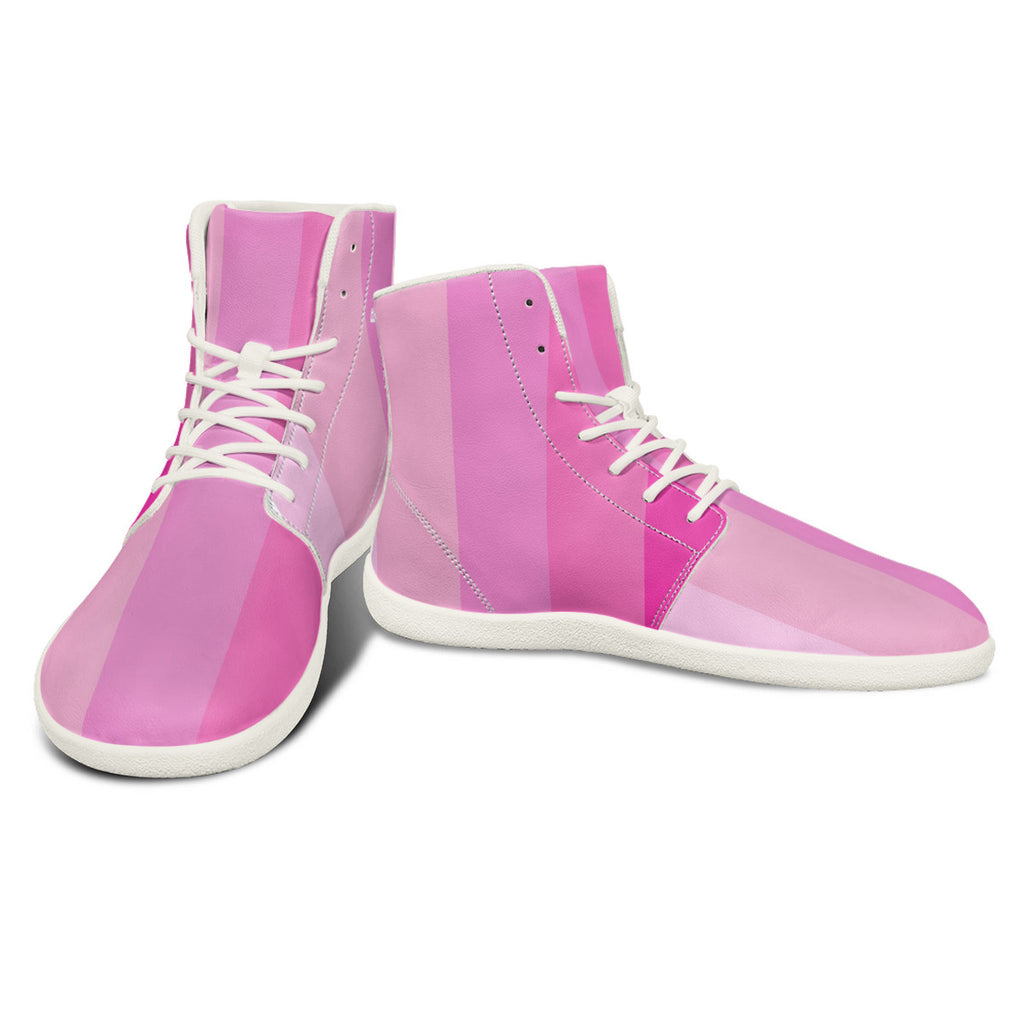N2pink shades Unisex Barefoot High-Top Sneakers