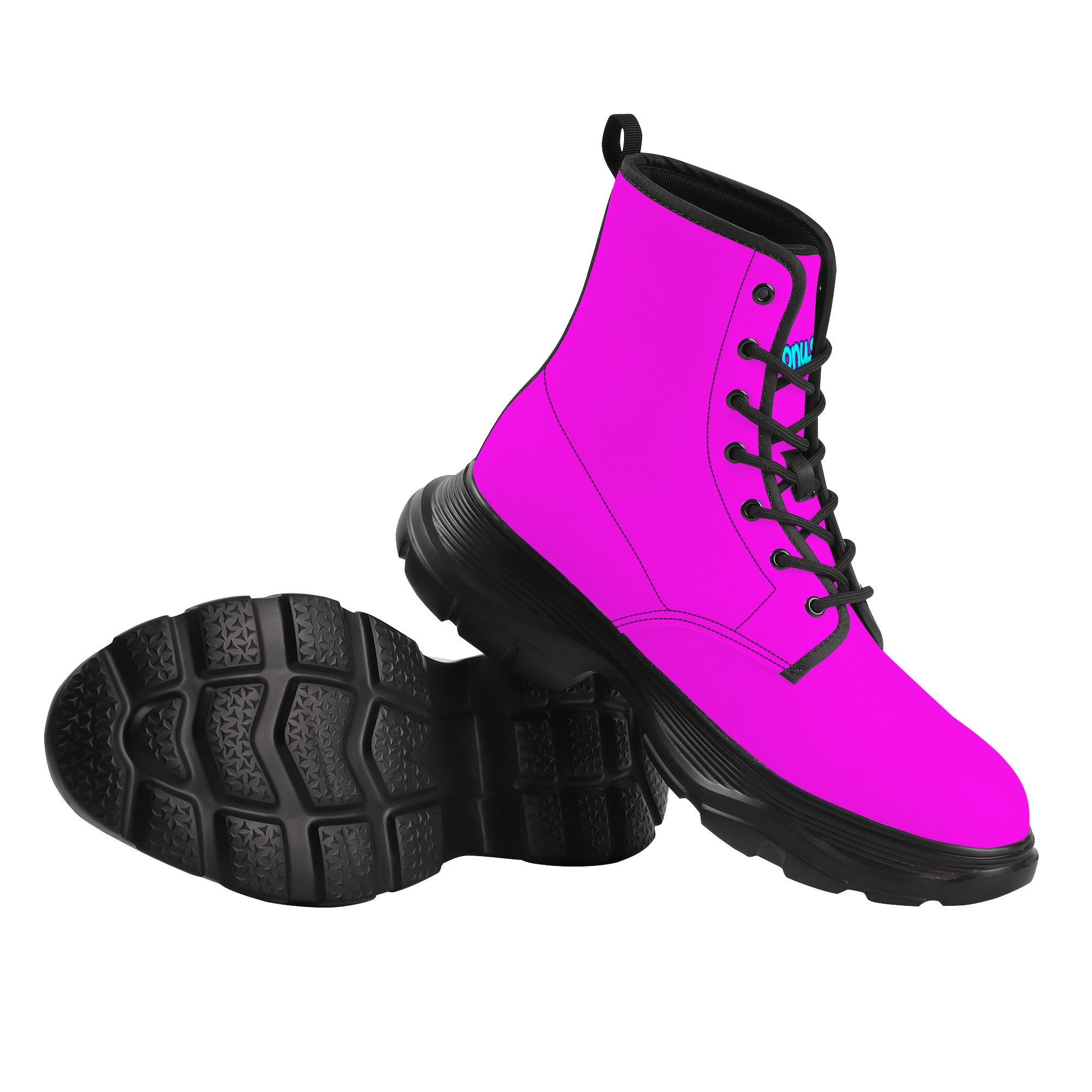 N2PINK  NEON PINK Chunky Boots
