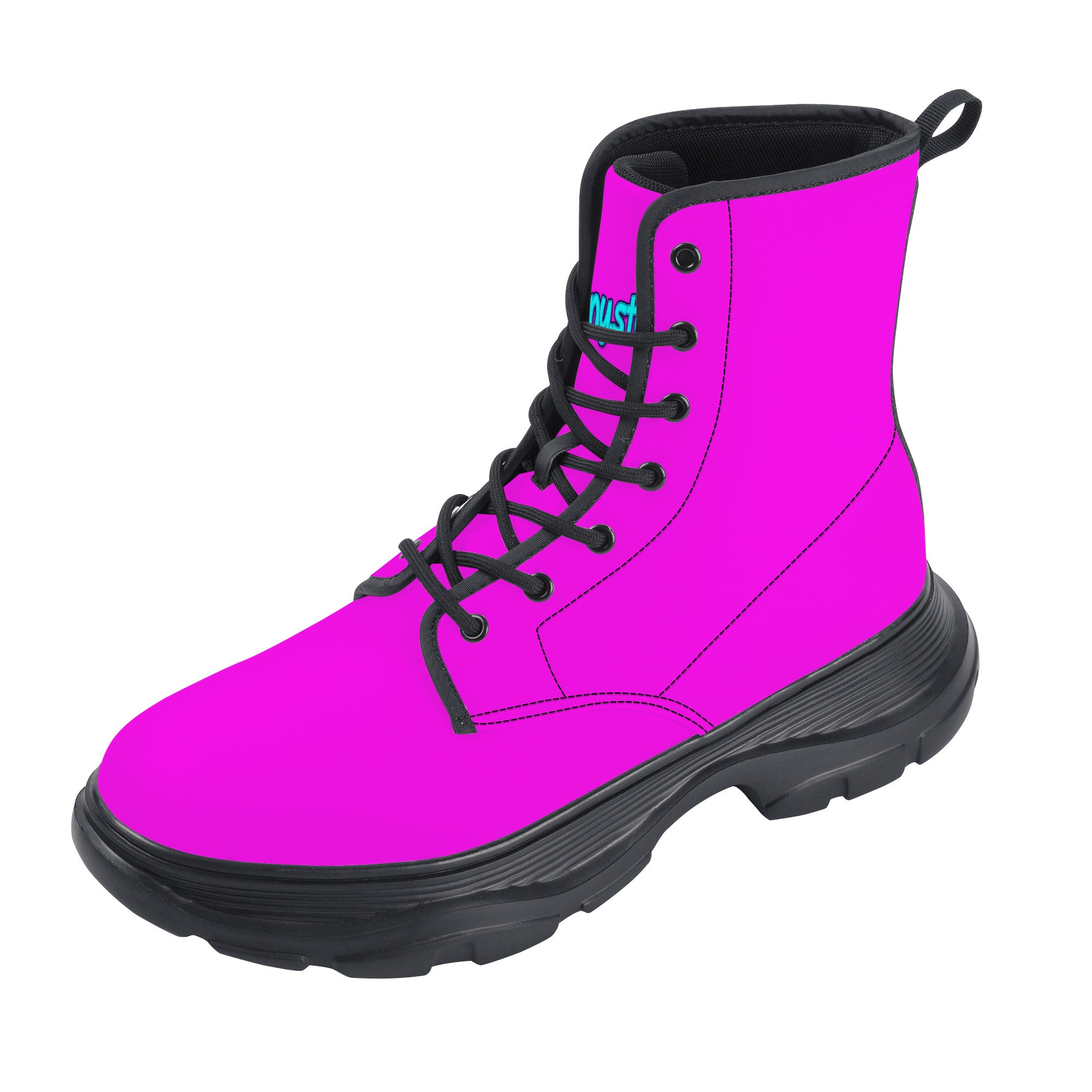 N2PINK  NEON PINK Chunky Boots