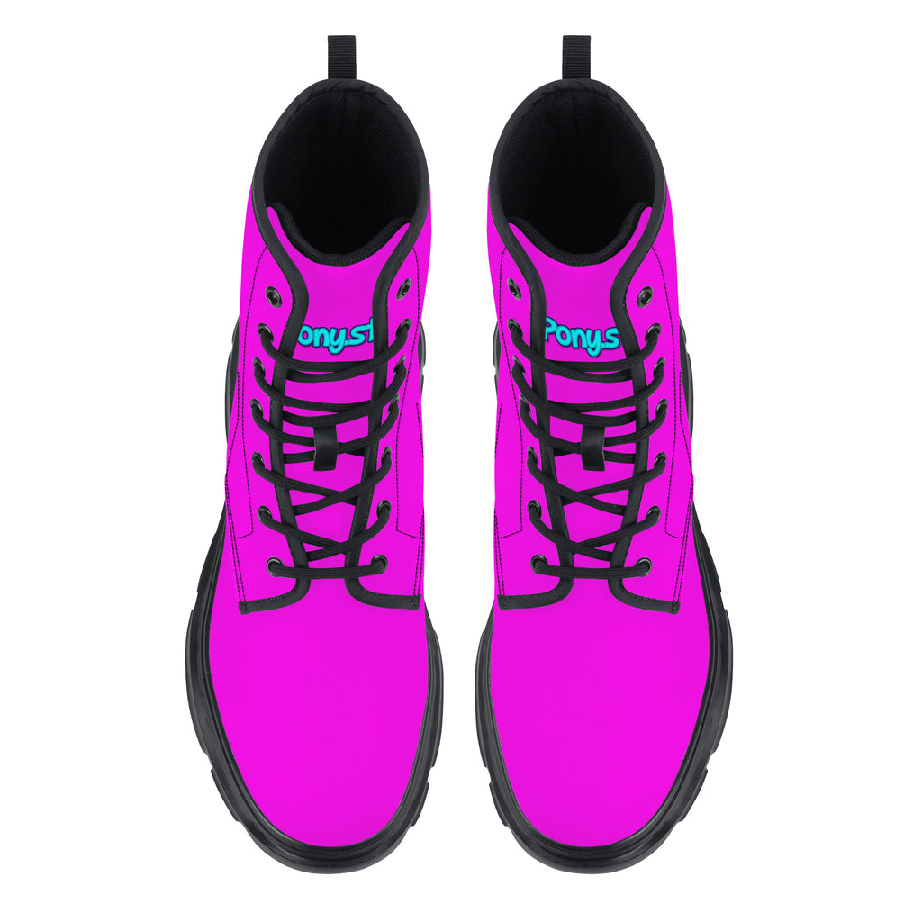 N2PINK  NEON PINK Chunky Boots