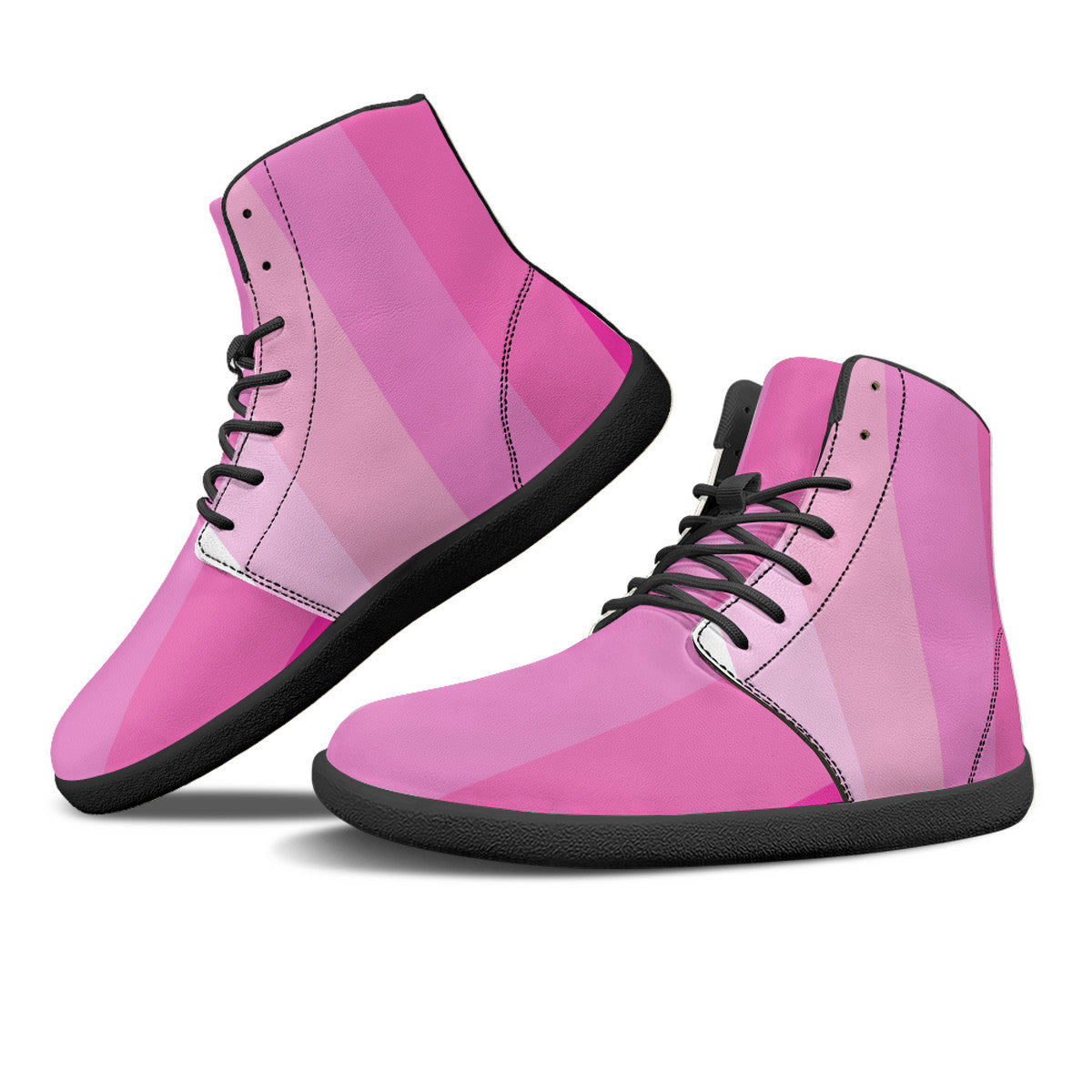 N2pink shades Unisex Barefoot High-Top Sneakers
