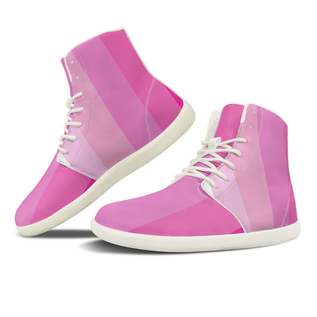 N2pink shades Unisex Barefoot High-Top Sneakers