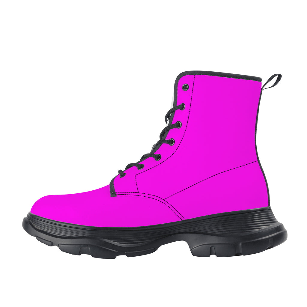 N2PINK  NEON PINK Chunky Boots