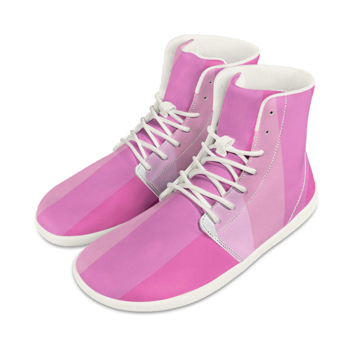 N2pink shades Unisex Barefoot High-Top Sneakers