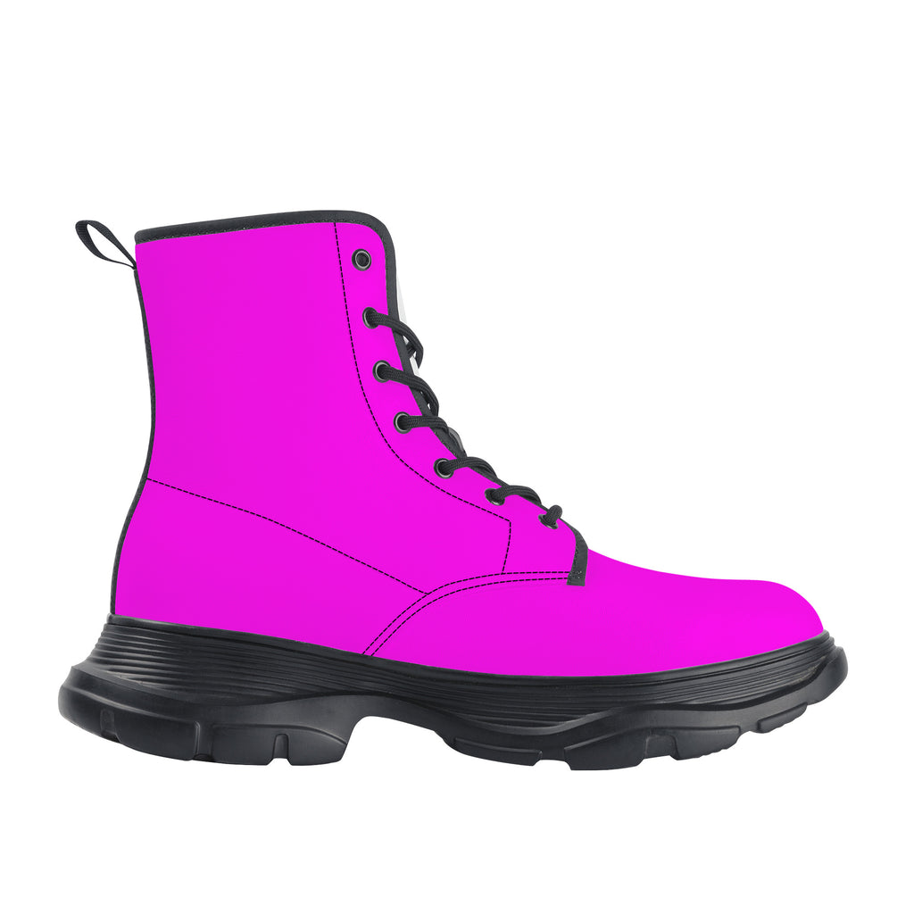 N2PINK  NEON PINK Chunky Boots